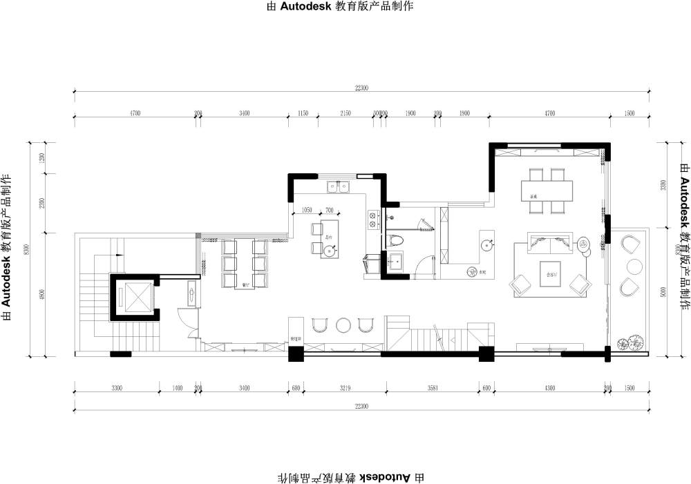 新人求大神给看平面 给点意见感激不尽。_平1面图08.2.9-Model.jpg