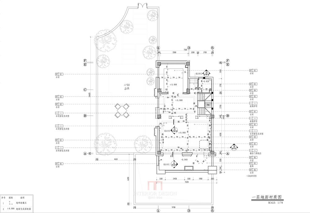 帝凯设计--福州金辉半岛别墅B户型含CAD施工图_一层地面材质图.jpg