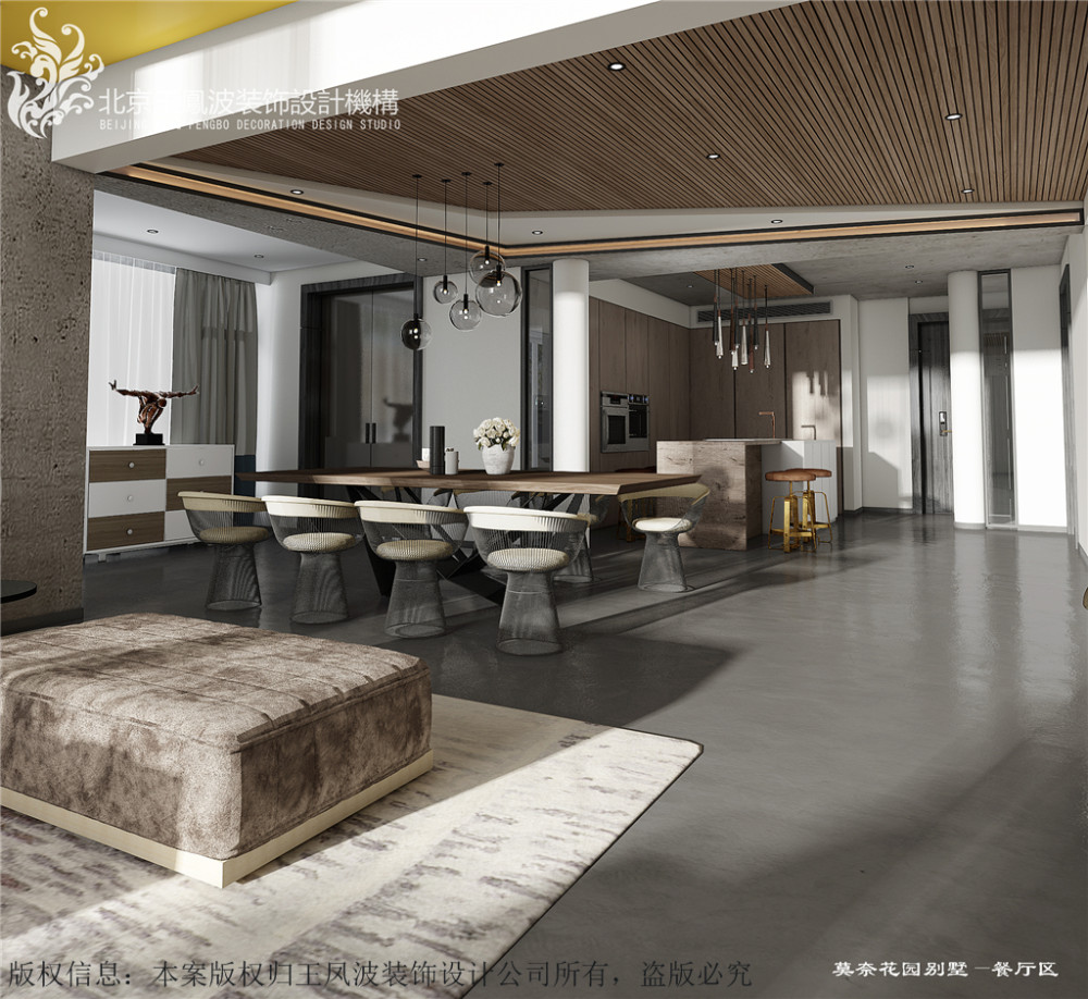 别墅装修设计公司，最新别墅作品：北京莫奈花园，王凤波_2餐厅.jpg