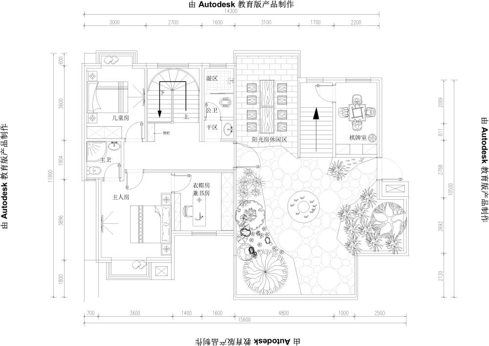 自建房户型优化互相学习多多指教_二楼布局.jpg