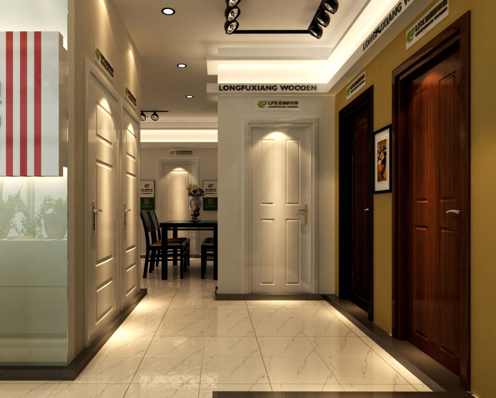 木门室内门专卖店设计案例效果图 - 空间概念-序赞网