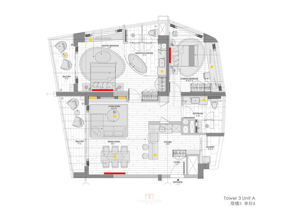 【56】新加坡WOW Architects-海南三亚山海天公寓二期 效果图+..._公寓A户型.jpg