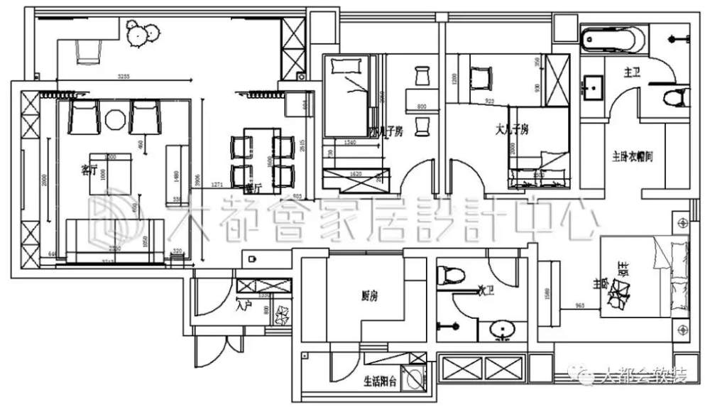 成都精装房软装 - 吉宝凌云峰阁140m²软装案例_4.jpg