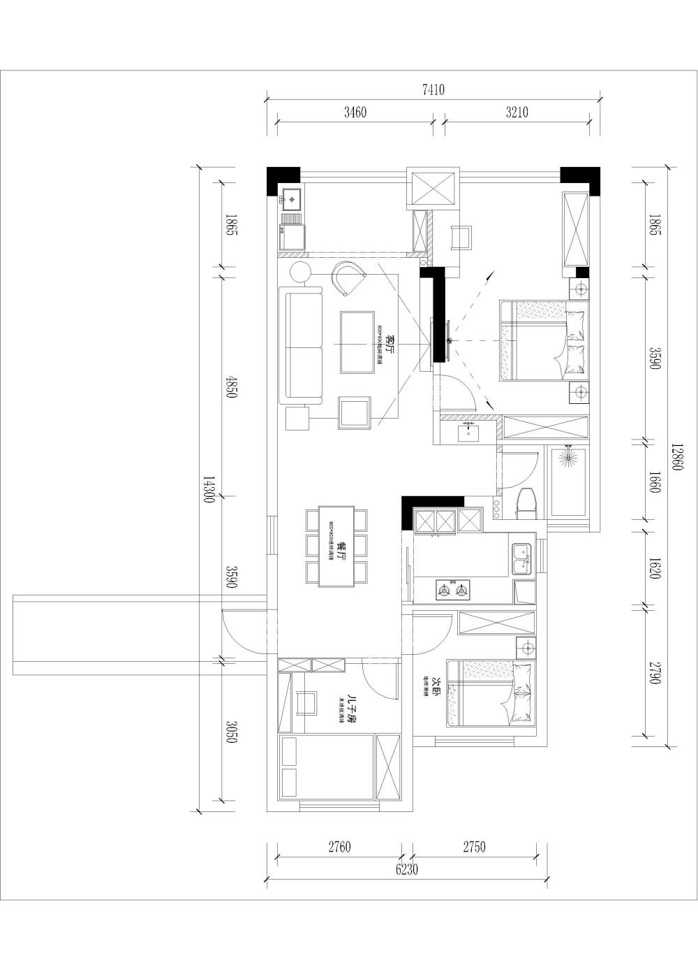 各位大神们，指导一下平面方案_家平面方案-Model.jpg