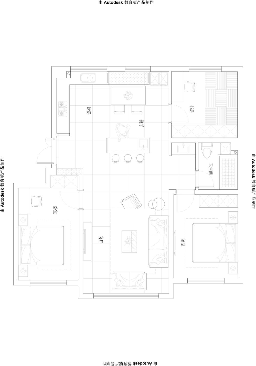 悬赏1000 116㎡住宅求大神帮我看看 优化一下   有CAD_11111.jpg