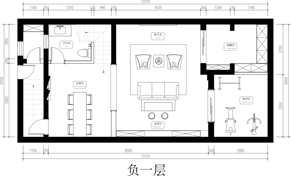 一套别墅方案，求助大神能不能再优化。_负一.jpg