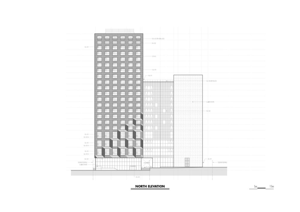 首尔酒店 RYSE Hotel  SCAAA_05_A3__North_Elevation.jpg