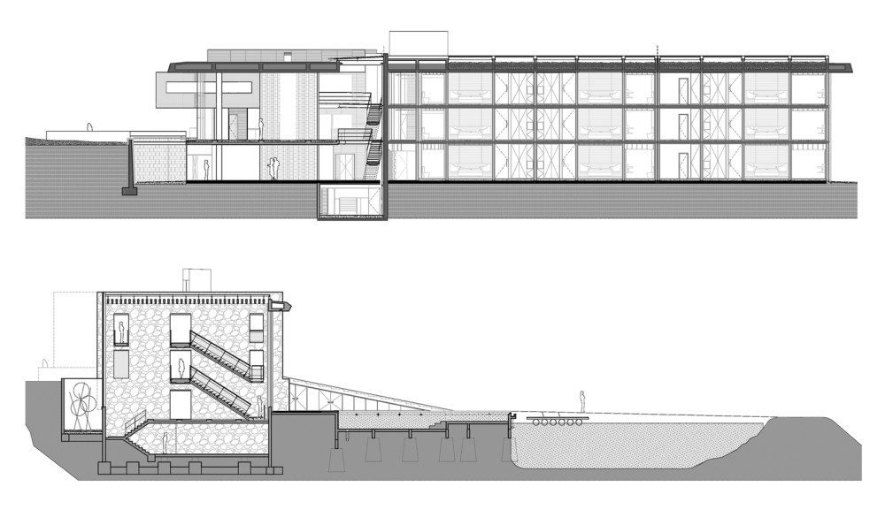 阿根廷酒店 Hotel Casa de Uco  Alberto Tonconogy Arquitectos_CDU_Cortes_ByN.jpg