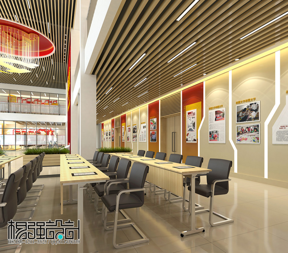 中共党校公共区域设计_02大厅一层效果图.jpg