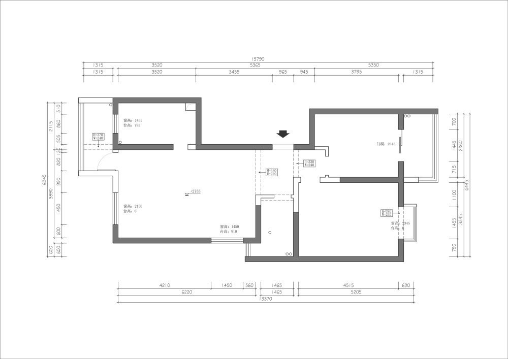 两室改三室 大师们救个急啊_新块-Model.jpg