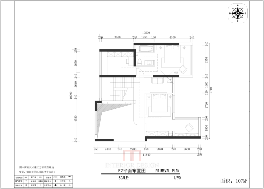 顶楼复式，有大佬来指点一二吗？自己做了一个方案感觉..._二楼方案