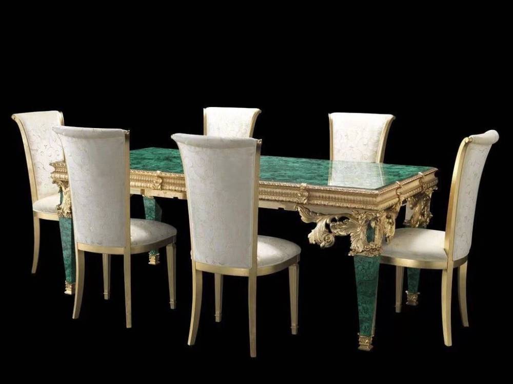 天然宝石家具:孔雀石-玛瑙-水晶-木化石-餐桌茶几_天然孔雀石长餐桌