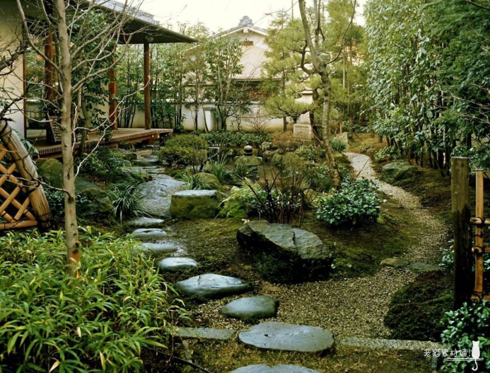 日式庭院设计户外花园绿植院子园林景观设计实景图-序赞网