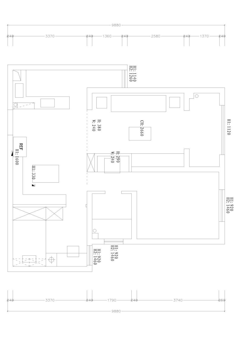 实际72平   两室两厅 一厨一卫+阳台   求大神布局_江景苑10#703-模型.jpg