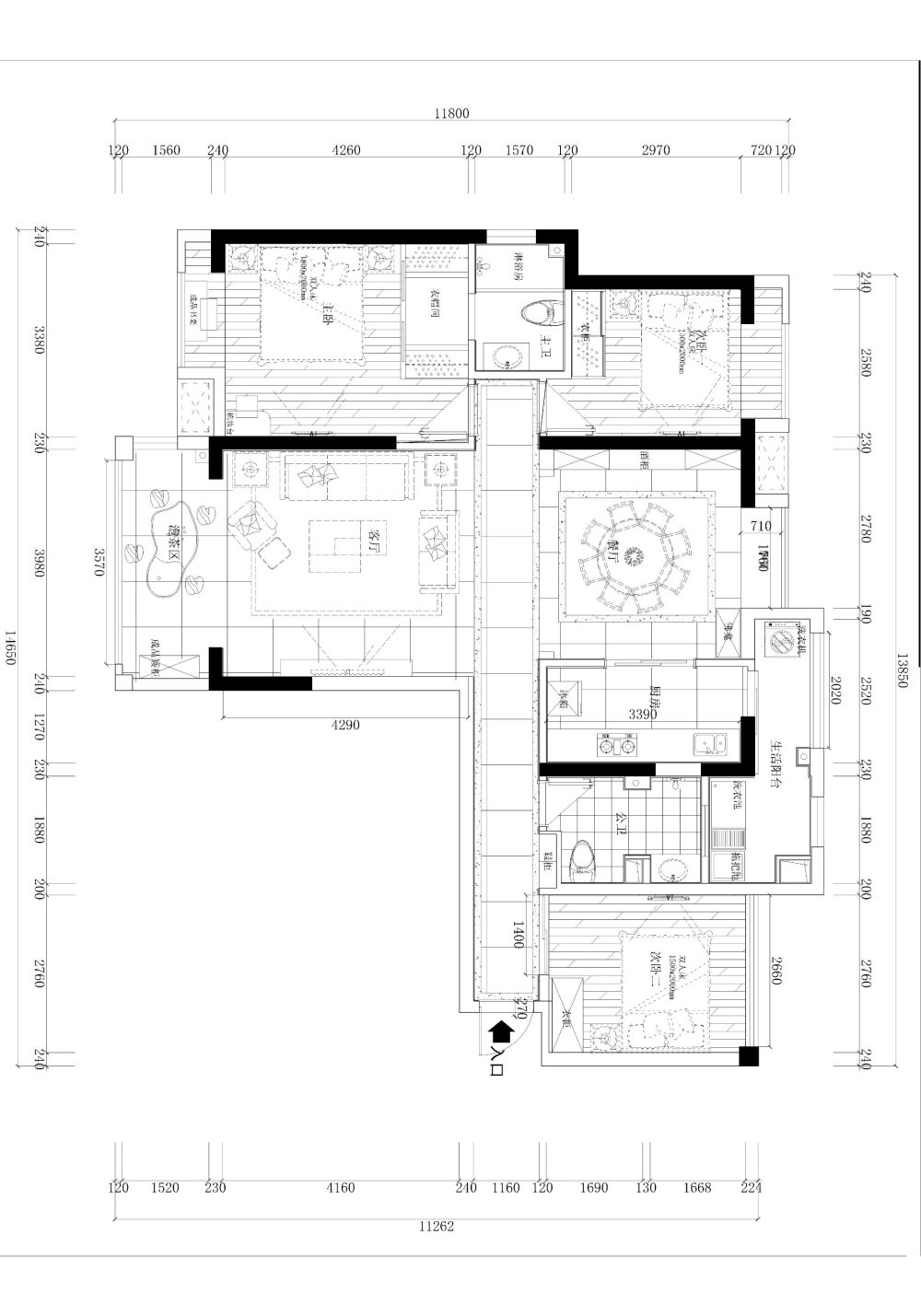 自家房子，想确定好方案在装修，大家给点建议_三房2-Model.jpg