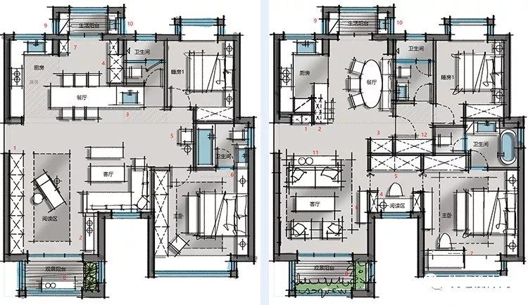 一个户型多种平面方案丨家居,别墅,LOFT,跃层,户型平面优化..._095711zuedz9dupuqqeppf.jpg