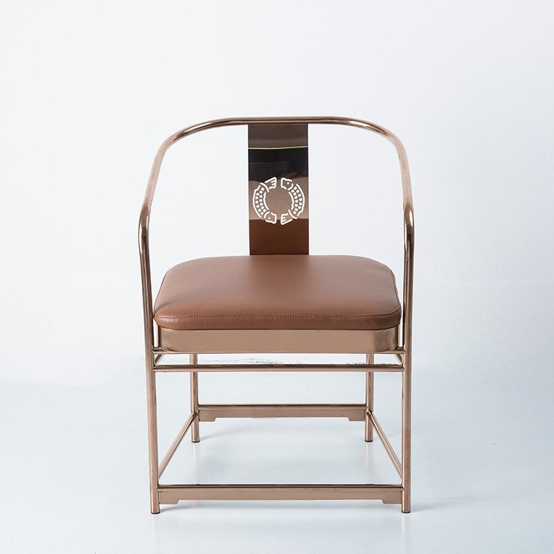 鱼乐椅子不锈钢、真皮材质家居软装摆件.jpg