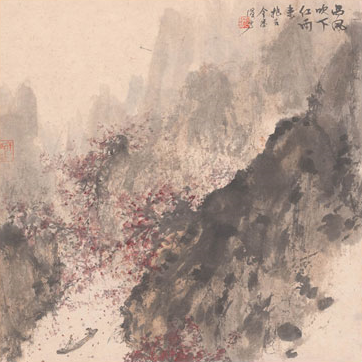 水墨画工笔画国画山水画鸿运当头流水生财装饰画玄关图库_微信截图_20190706152002.png