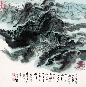 水墨画工笔画国画山水画鸿运当头流水生财装饰画玄关图库_微信截图_20190706152147.png