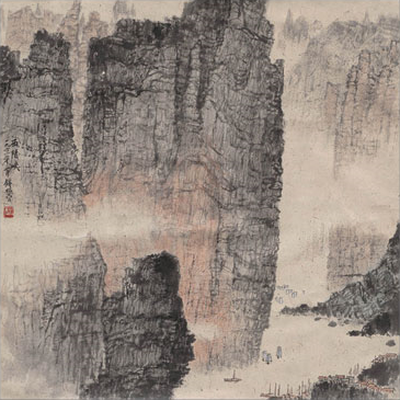 水墨画工笔画国画山水画鸿运当头流水生财装饰画玄关图库_微信截图_20190706152203.png