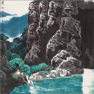 水墨画工笔画国画山水画鸿运当头流水生财装饰画玄关图库_微信截图_20190706152224.png