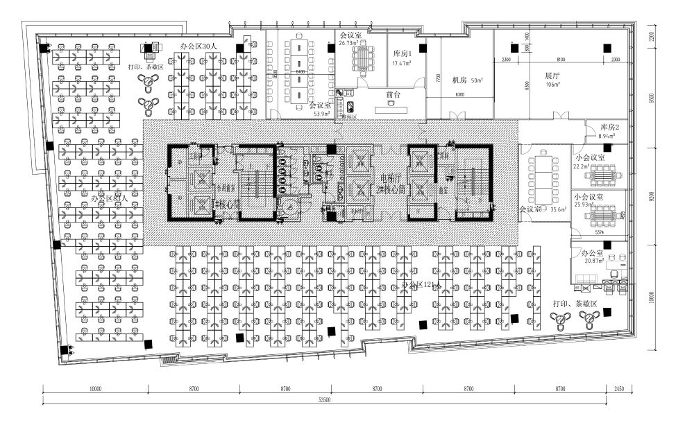 中海弘方装饰 | 奇虎360办公_帷沃大厦办公区平面布置图20180529-Model.jpg