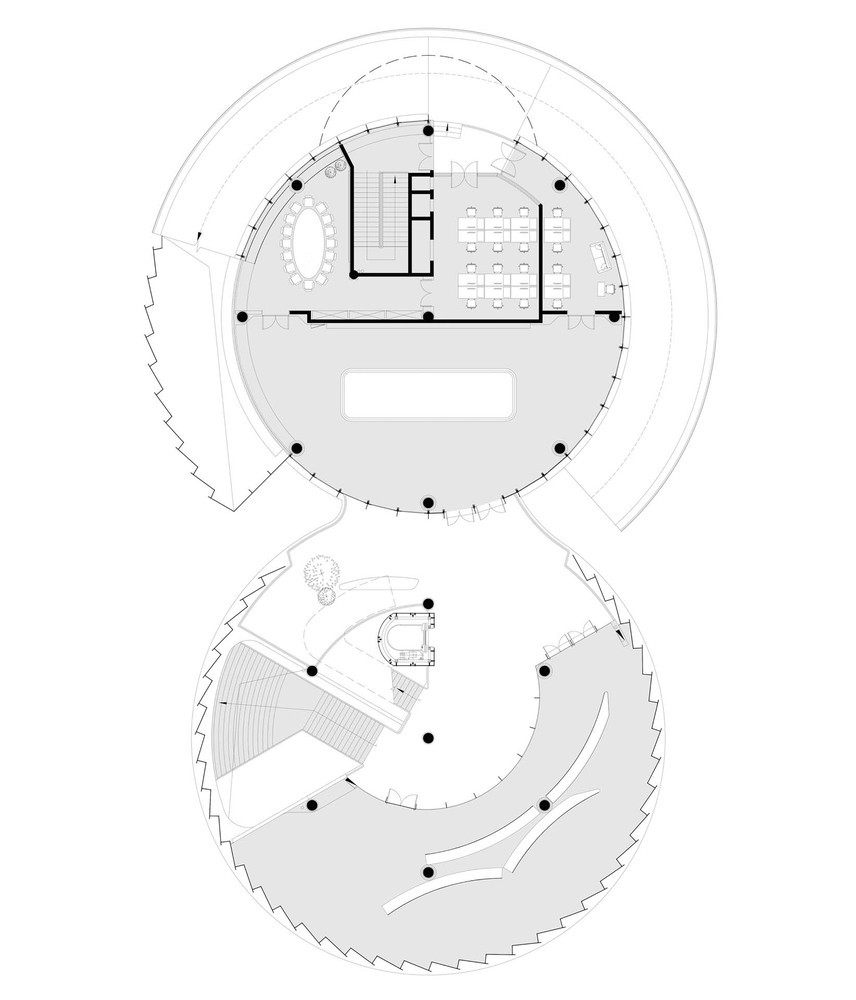 杭州运河万科中心·创新体验中心 / 汇乘建筑_04_二层平main图.jpg