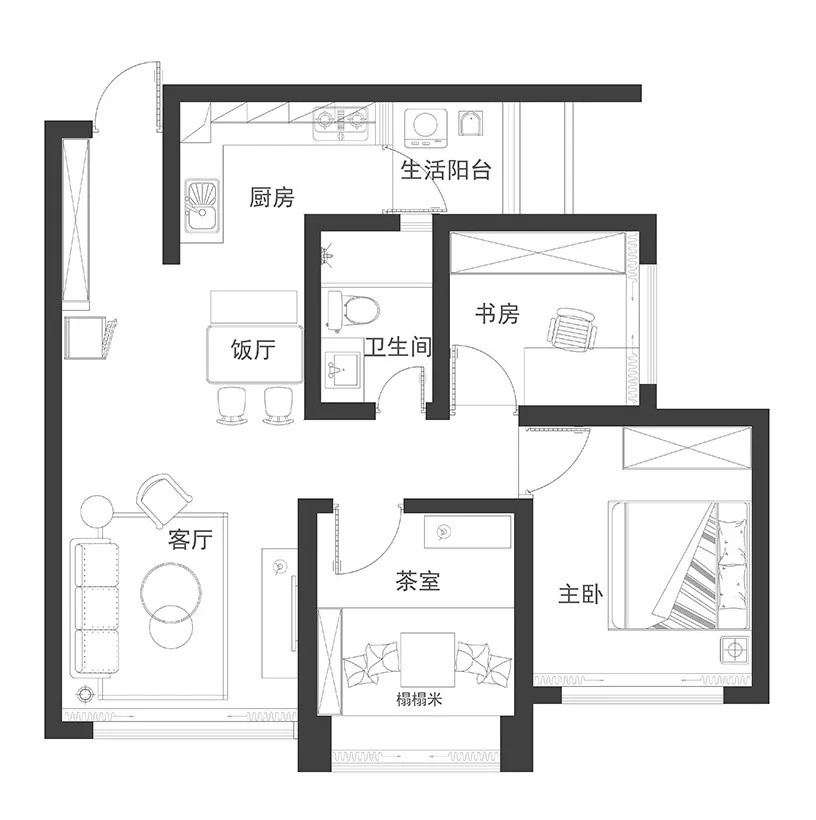 单身女性公寓，粉色北欧情调-2.jpg