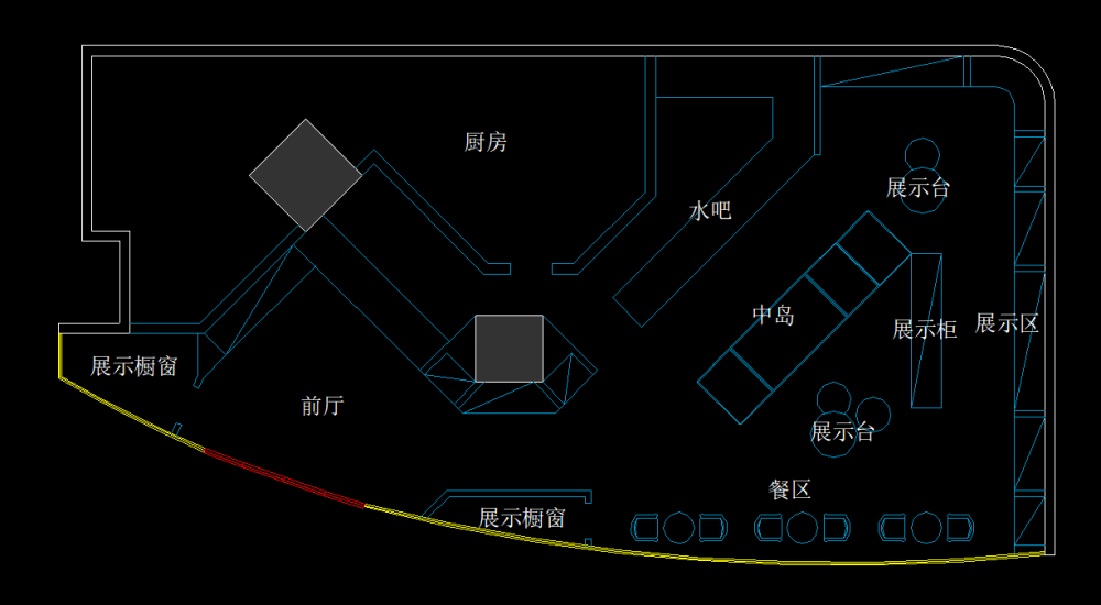 面包店_红色线位置为入户门，门位置不能动