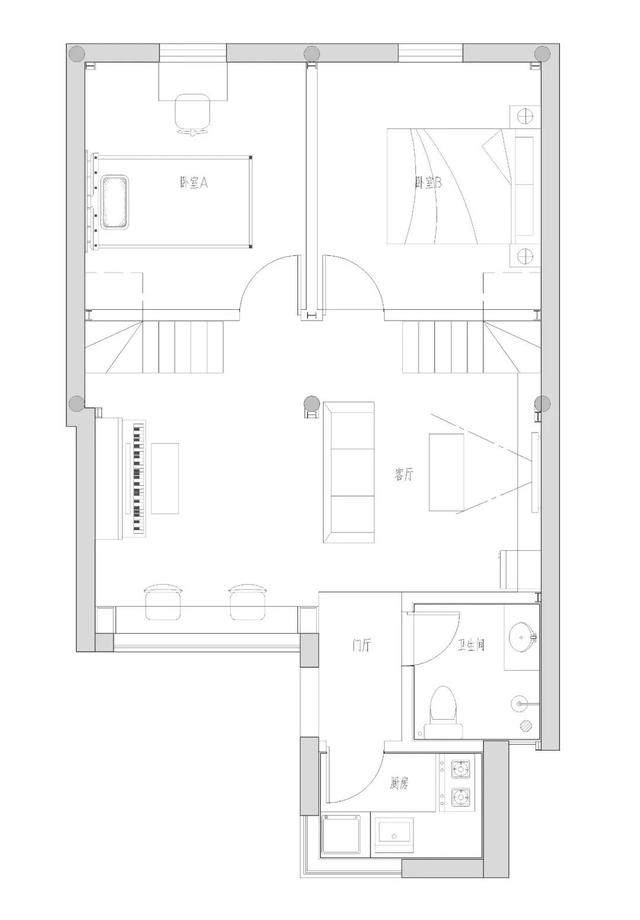 胡同里50.0㎡的六口之家，住得清爽又有童趣-7.jpg