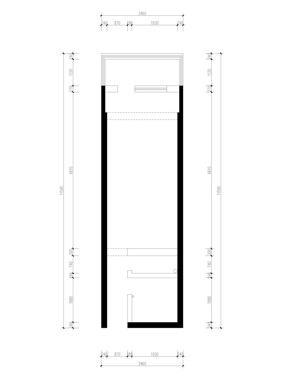 小户型改两房，路过的朋友们给点建议_原始户型