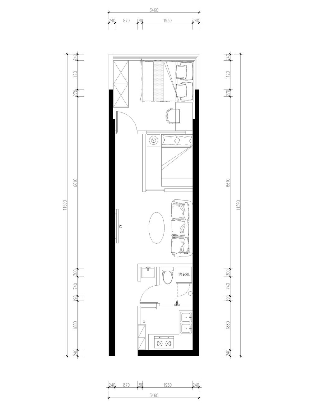 小户型改两房，路过的朋友们给点建议_2.jpg