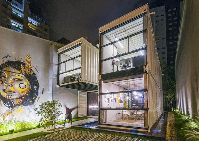 酷炫工业风 模块与美學并存的巴西集装箱可持续办公建築設計欣赏-1.jpg