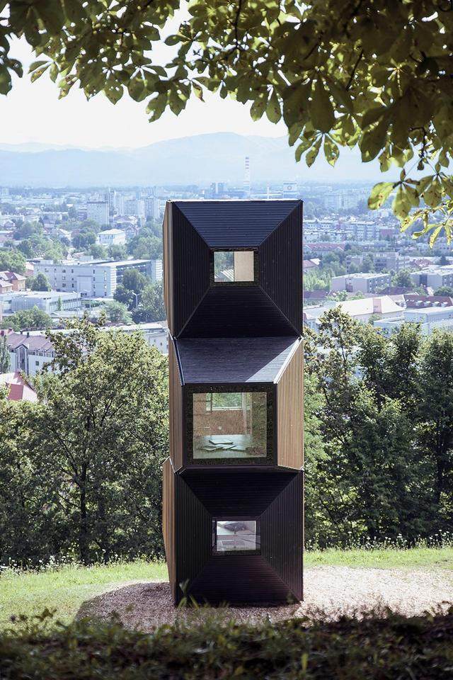 可拼接组合的木制小屋——卢布尔雅那城堡山上的居住单元-10.jpg