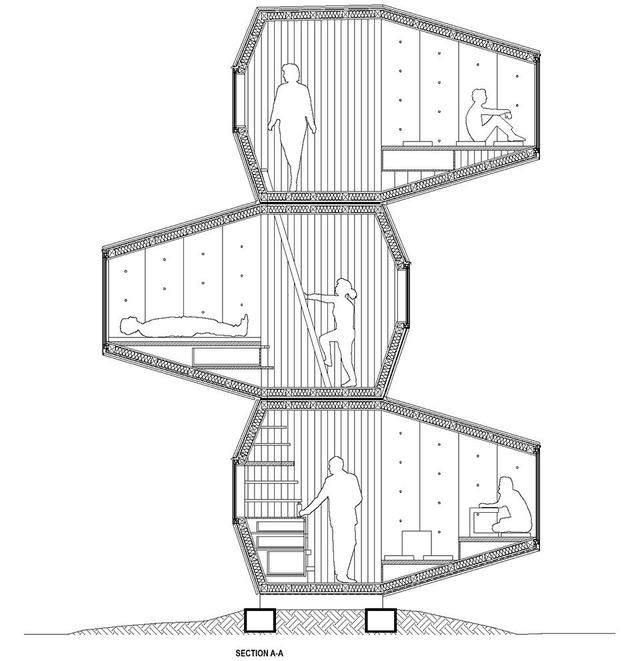 可拼接组合的木制小屋——卢布尔雅那城堡山上的居住单元-24.jpg