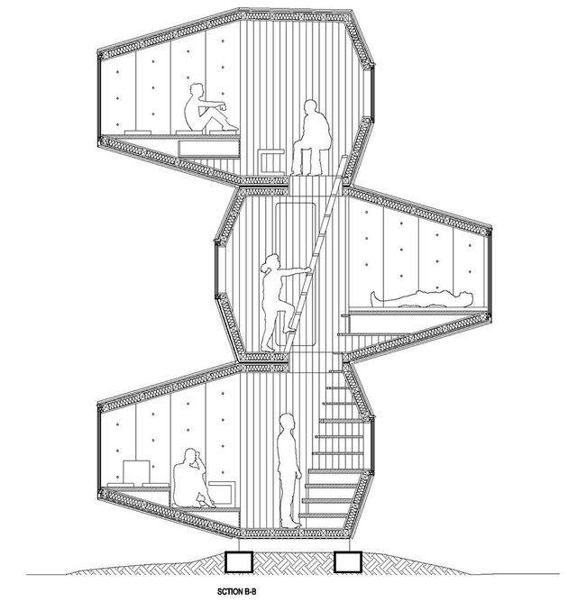 可拼接组合的木制小屋——卢布尔雅那城堡山上的居住单元-25.jpg