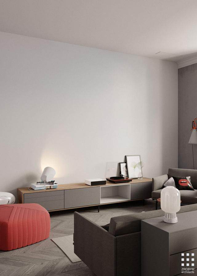 单色调的公寓场景空间設計，还带有一个隐秘的杂物间-5.jpg