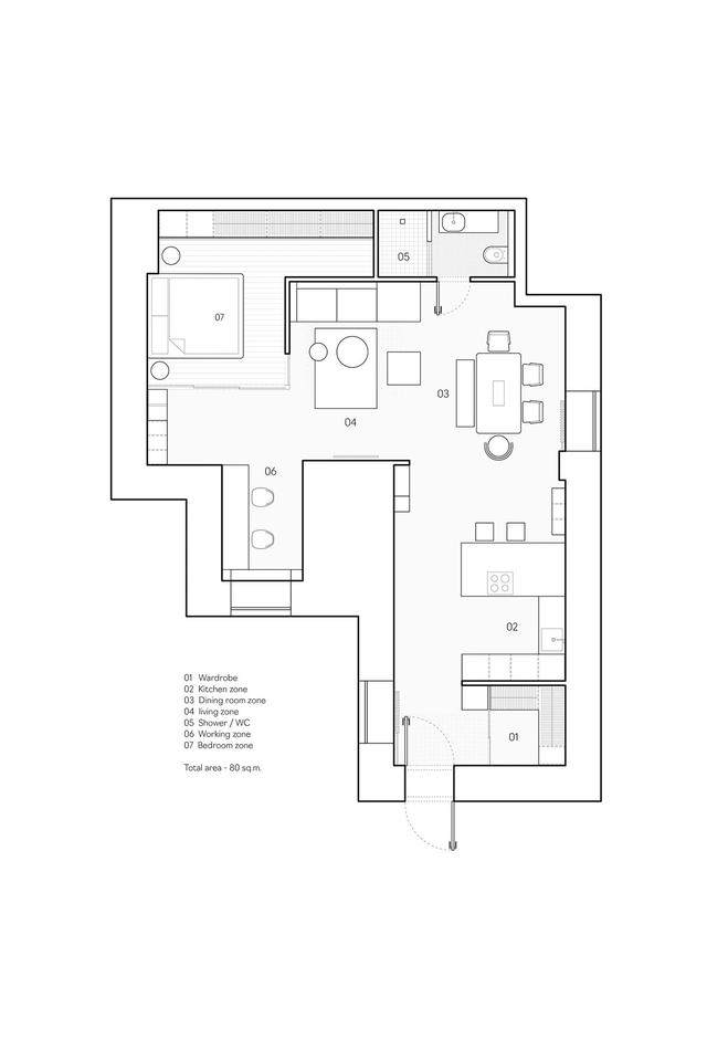 色彩缤纷的工业风住宅空间，没见过这样的场景空间設計-40.jpg