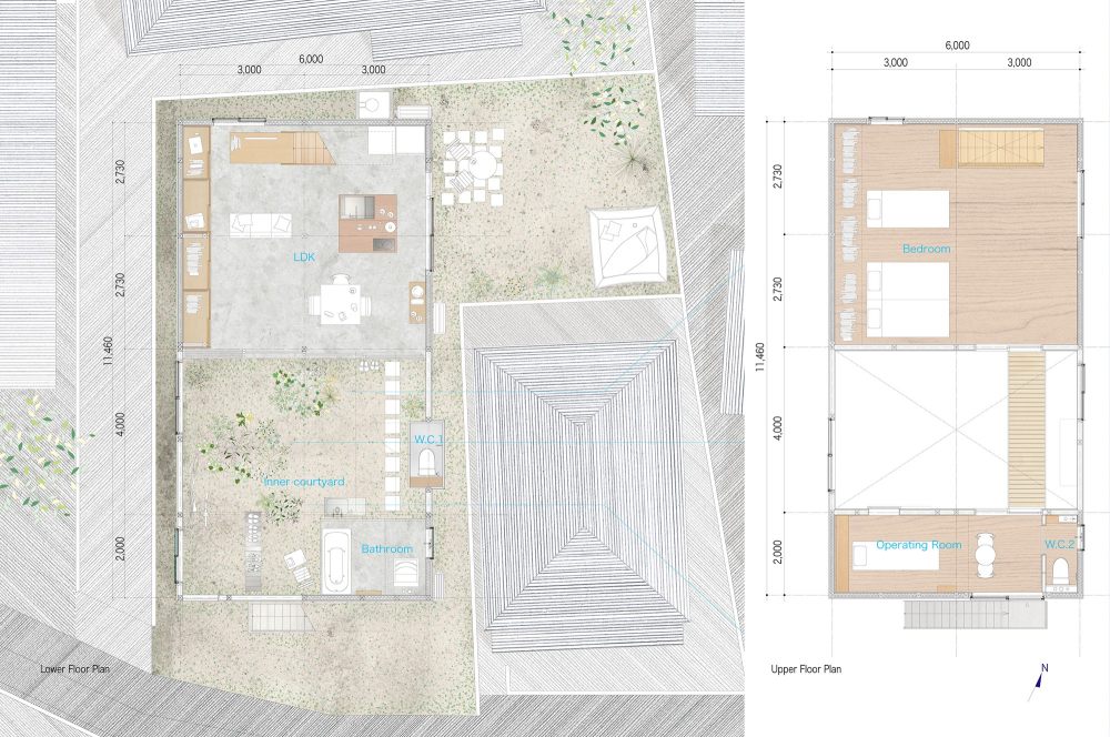 月见山住宅，向内生长的花园  岛田阳建筑事务所_PlansE.jpg