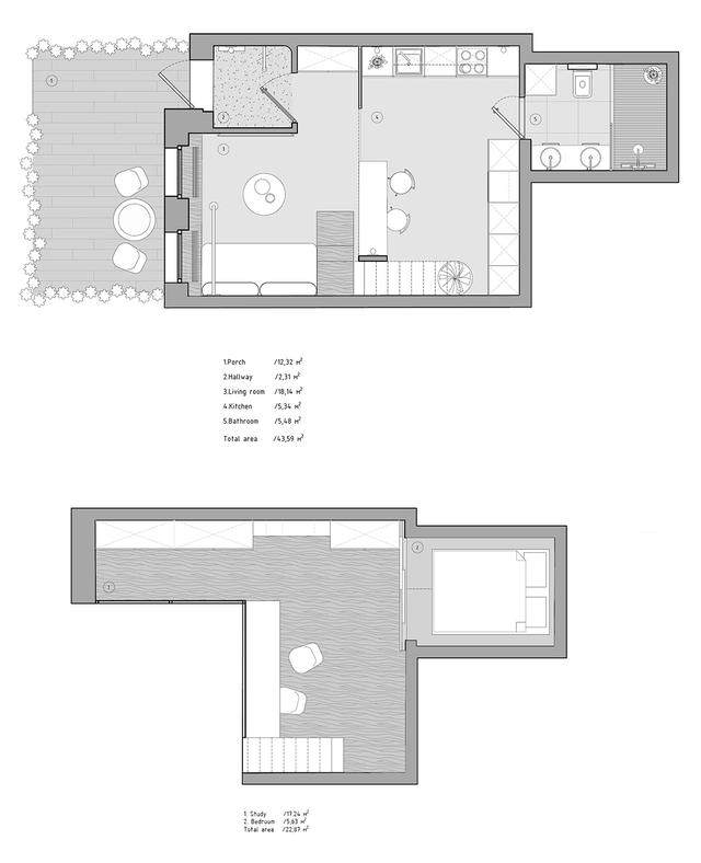 两个不到70平的小型住宅空间，充满了設計理念的场景空间软装设计-14.jpg