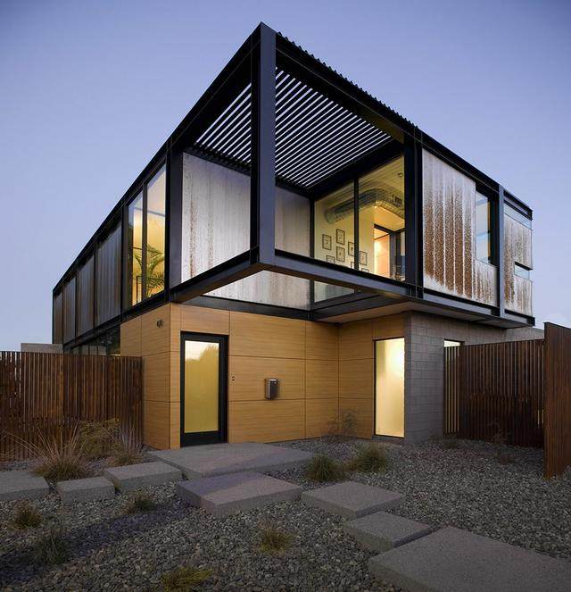 Virendeel桁架结构庭院式建築——SOSNOWSKI住宅空间，亚利桑那-4.jpg