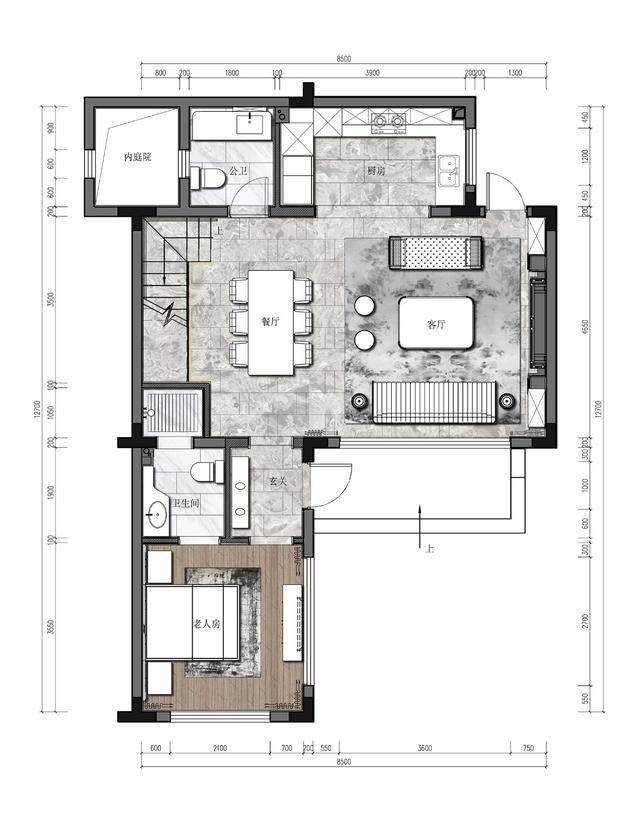 194.0㎡轻奢风样板间，流淌宁静东方的素雅风情 平仄 澍田設計-20.jpg