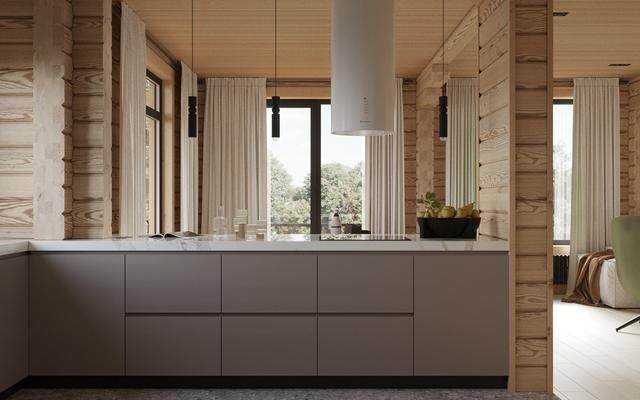215平的现代乡村住宅空间，木头墙营造出的温暖软装设计-14.jpg