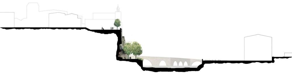 嵌于悬崖上，连接中世纪城堡与现代聚落：Gironella 历史古城入口-30.jpg