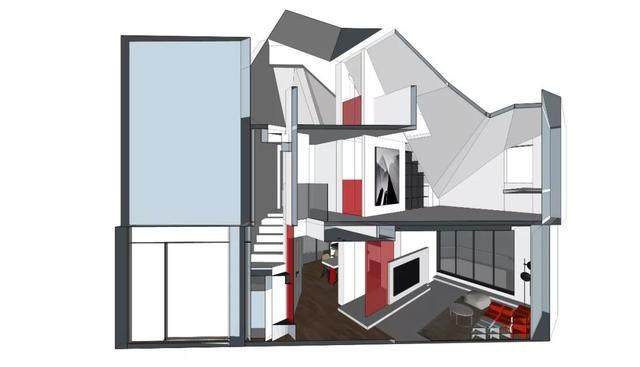 135.0m² 怪异阁楼，创意爆改为画廊式的舒适三层！金选民工作室-2.jpg