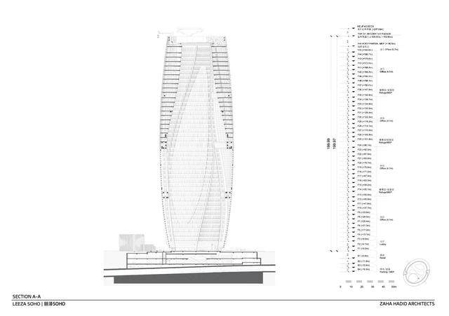 扎哈的封山之作！北京丽泽SOHO，拥有世界最高中庭（附超全图纸）-28.jpg