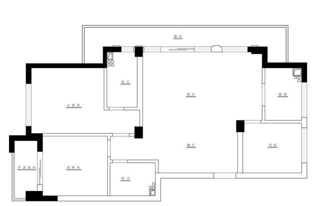 123m2现代简约风住宅空间 | 极右設計-1.jpg