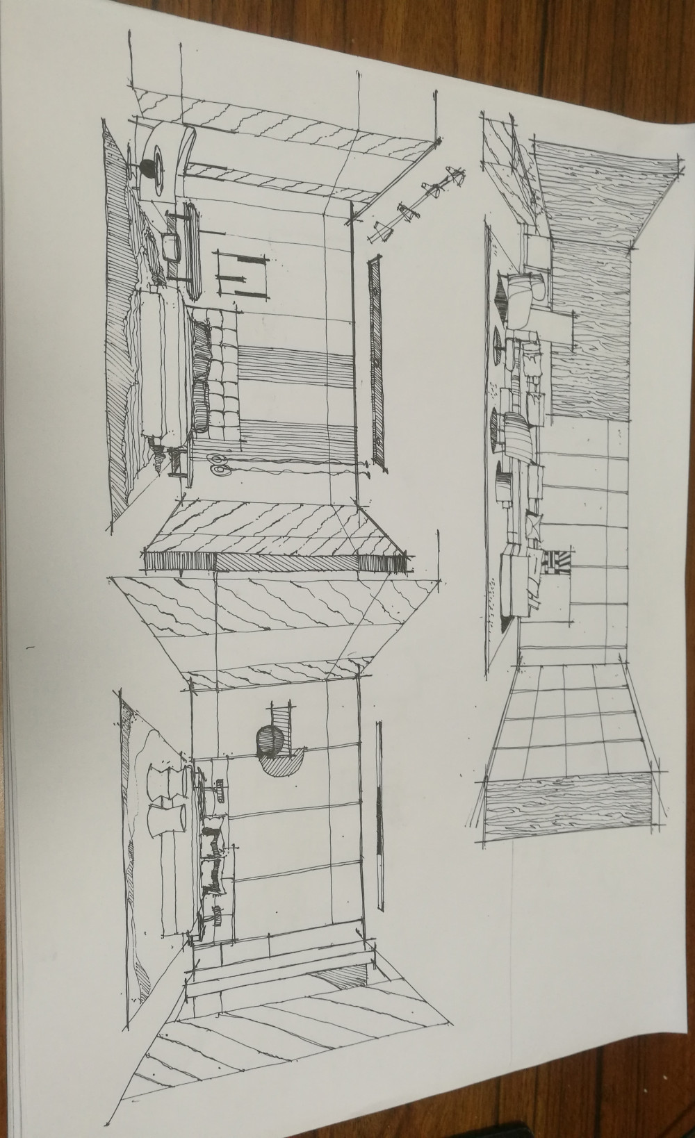 展示空间手绘简单图片