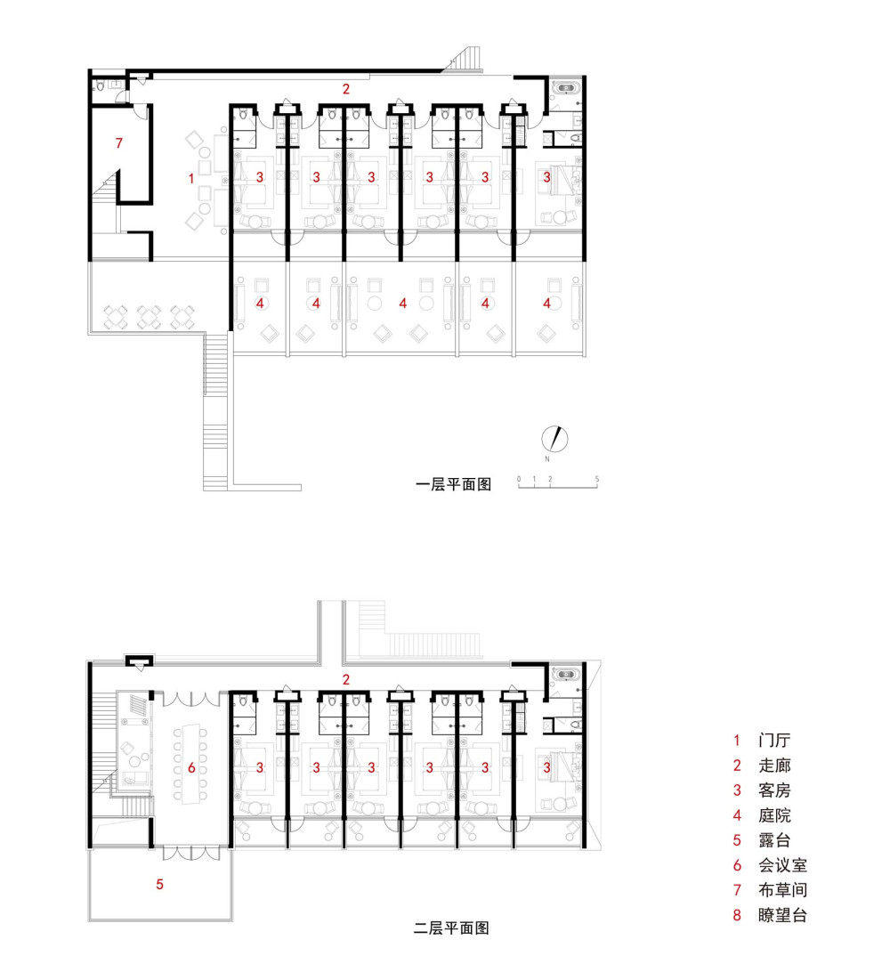 一览居，山谷中的守望（中国美术学院风景建筑设计研究总院）设计_29一览居平面图.jpg