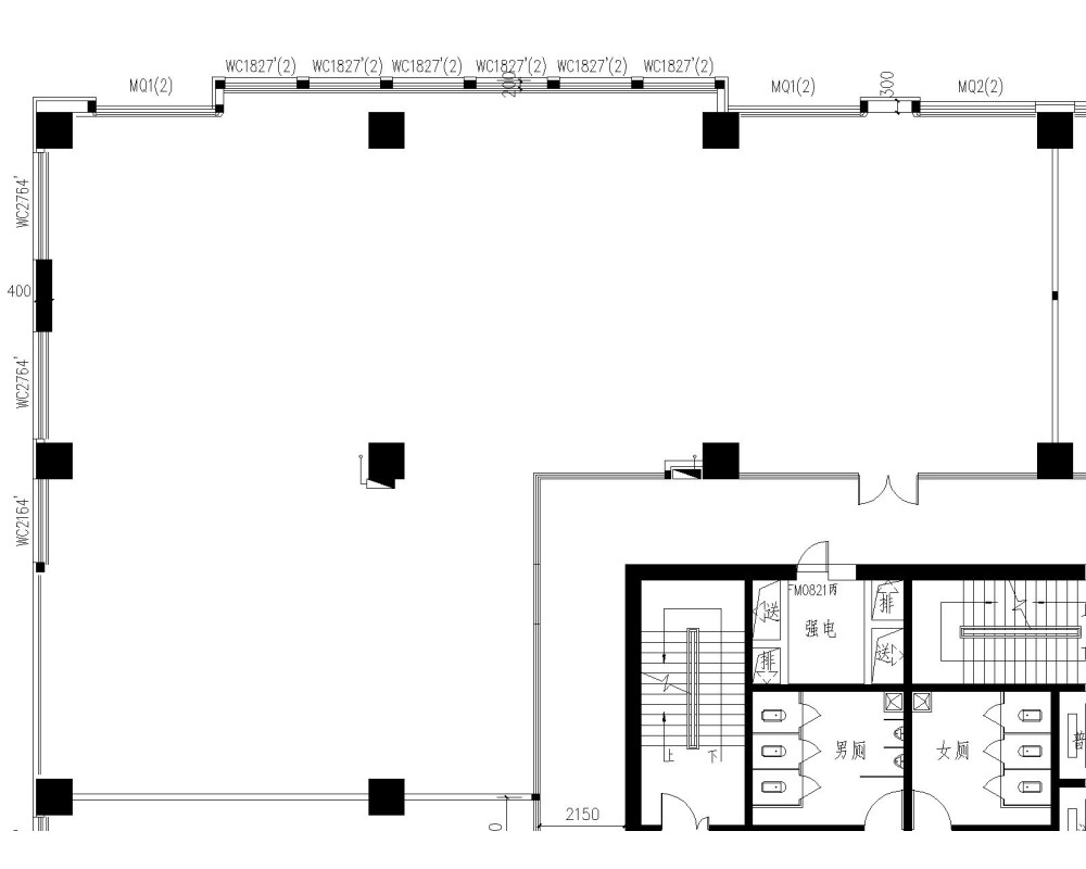 300平米办公室_A15F平面图_t3-Model.jpg